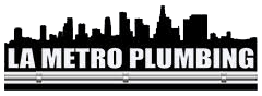 la metro plumbing logo with outline